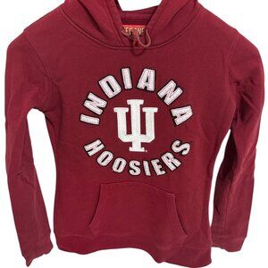 Indiana Hoosiers Hooded Sweatshirt Womens Size Small Embroidered Red